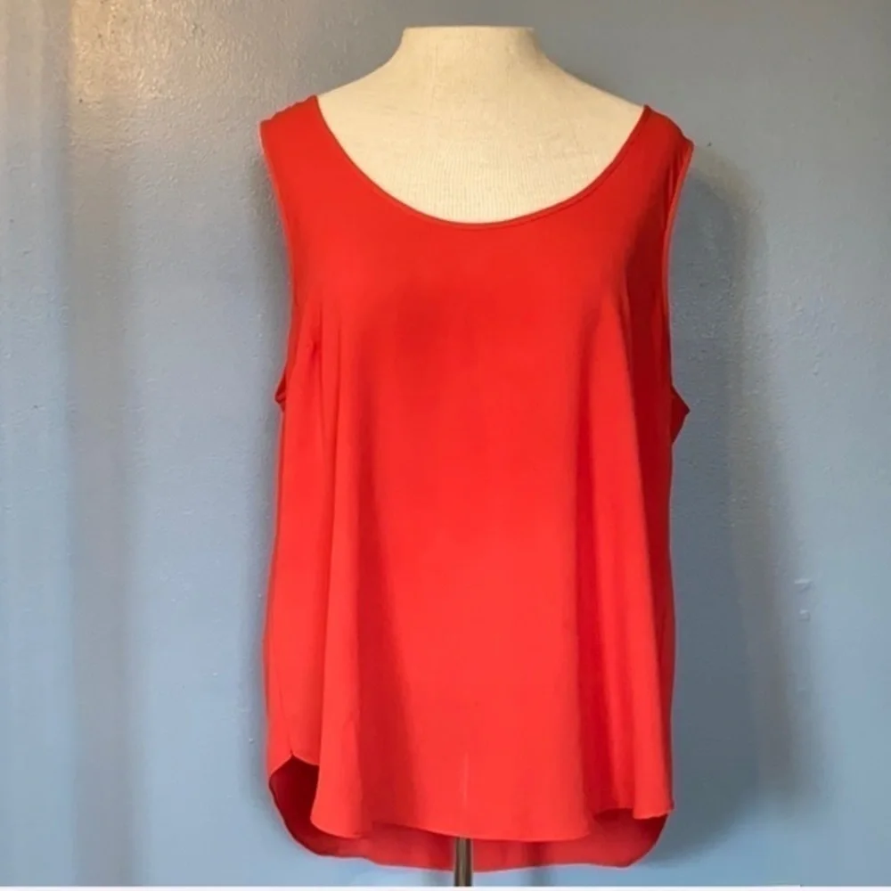 J.Crew sleeveless high-low top size 14,Orange